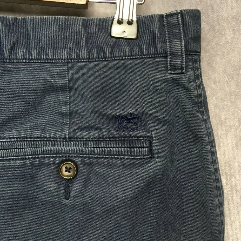 Southern Tide Skipjack‎ Mens Shorts 32 Blue Flat Front Pockets Cotton Modal